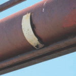 Patched auger tube