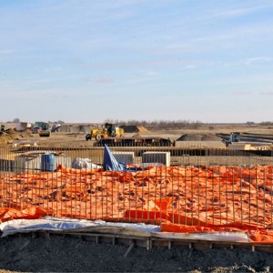 The permanent grain terminal will be a combination of concrete and steel elevators with 2.5 million bushel capacity.