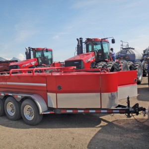 Meridian Manufacturing offers a 3,750 litre trailer available in three models with different option levels.