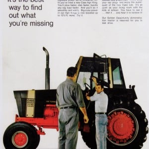 An example of Case’s advertisements in the early 1970s.