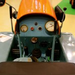 The operator’s station and rear connections of the 1C are pretty basic compared to today’s equipment.