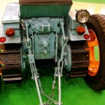 The operator’s station and rear connections of the 1C are pretty basic compared to today’s equipment.