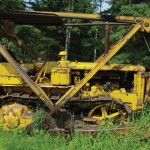 The Hamm family originally used this D4 Cat in their sawmill, and they still use it to put up wood to heat their shops, as well as one home.