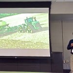 Birch Hills, Sask. farmer Steve Tomtene was on hand at the tractor unveiling to recount his experiences testing the 9RX during seeding.