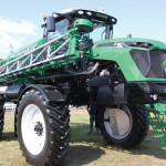 This Goldacres- brand Crop Cruiser model sprayer is an example of the Australian-built equipment on display. Three SP models are available with tank sizes up to 5,200 litres and boom widths of 42 metres (138 feet).