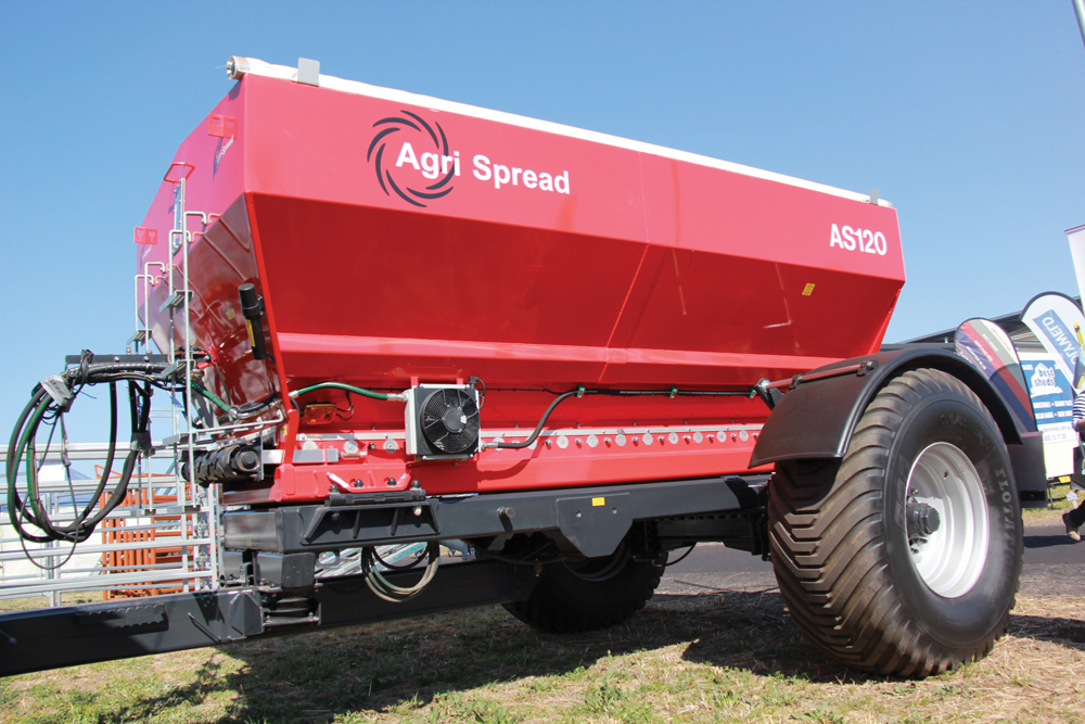 The five model line of Agri-Spread fertilizer spreaders built in Ireland offer a variety of features including VRT-ready capability on the largest machine.
