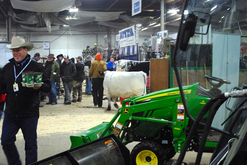 Mike Millar, national ad sales rep for Canadian Cattlemen, is caught on camera running coffee.