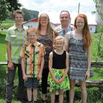 Quebec diary farming family Christian Bilodeau and Annie Sirois and their family Kellyann, 14, Louis-Alexis, 13, Charles-Antoine, 10 and Lily, eight.