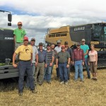 Marcel van Staveren (left), shown here along with his harvest crew, has already planned out most of his acres for 2016.