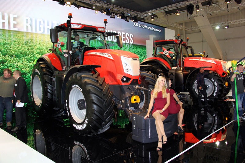 There are always a few attractive models included in displays at this show.