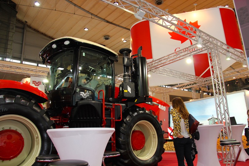 A couple of Canadian pavilions like this one showcased ag manufacturers from this country.