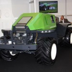 The Greenbot, a market-ready, fully autonomous, 100 horsepower tractor made its debut at the show. This machine was already sold and will go to work on a farm in the Netherlands.