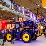 JCB demonstrated how the new 4000 Series Fastrac can do double duty with a mounted sprayer kit.