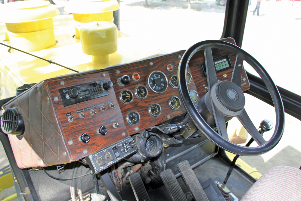 The dashboard was fabricated out of 14-gauge steel.
