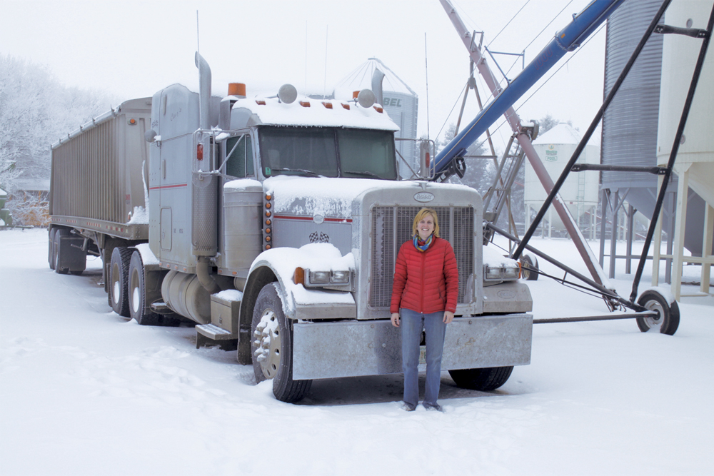 Susanna Heinrich took the course. Now she’s licensed to drive the semi behind her.