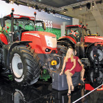 1. A pair of models added some bling to McCormick’s X8 display during Agritechnica in Hanover, Germany.