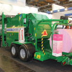 Agronic Multibalers compress chopped silage into round bales and wrap them, so silage can be stored as bales rather than in a silage pit.