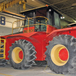 Parked in the R&D shop, only a few feet from where it was originally built, the tractor was in the early stages of teardown in December. 