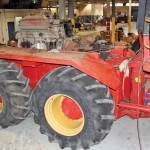 Big Roy’s engine is located in the rear, with the fuel tank in front of the cab. 