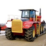 "Big Roy" gets loaded up for the restoration trip to the Versatile plant in Winnipeg.