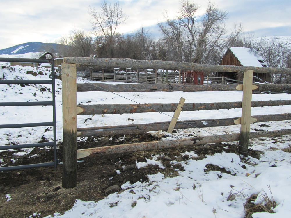 Once the anchor gatepost is set, attach proper braces to give it support.