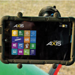 SeedMaster’s Windows-based, 8-inch Axis Tablet comes with five cameras to aid in implement control.