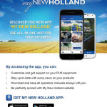 NH launched an app allowing users of MyNewHolland.com to stay connected from remote locations.