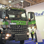 German company Paul creates the Agro Mover by taking an off-the-shelf 480 horsepower Mercedes over-the-road truck and giving it systems typically found on
an ag tractor.