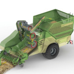 Two rollers force material through 16 mm shaping moulds. The heat of compression when combined with a 12 to 16 per cent moisture content creates firm pellets.