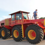 Inspecting the tractor and posing for pictures with it was one of the highlights for customers during the unveil.