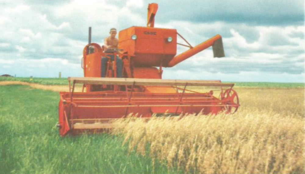 I couldn’t find a picture of the picture of the Case K12 but this SP-12 is likely the U.S. version of the same machine. I ran this machine for Mr. MacGregor from Zealandia, straight cutting flax.