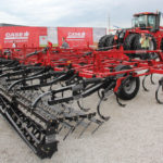 The Case IH 255 Tiger-Mate field cultivator  is capable of field speeds up to 10 m.p.h.