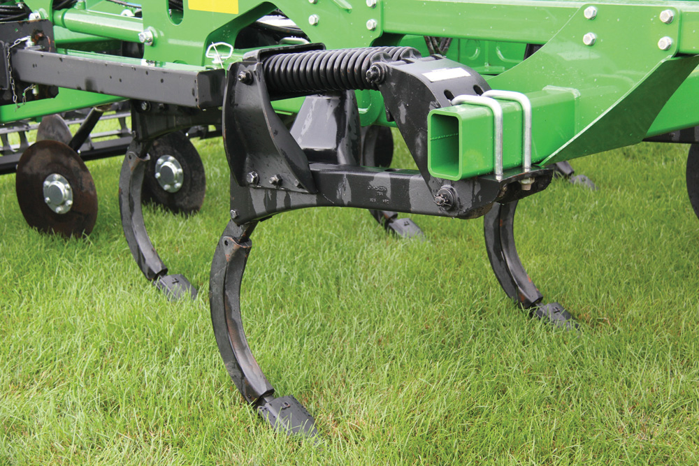 An updated version of  John Deere’s TruSet control allows  for individual row adjustments on the 2730.