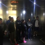 Canadian Farm Writers check out the inside of an equine MRI at the University of Saskatchewan.