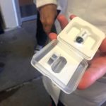 A pill cam used to diagnose intestinal issues in horses. The pill cam costs $800, can only be used once, and sends images in real time as it makes its way through the horse's gut.