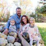 Manitoba Outstanding Young Farmer nominees, Jason and Laura Kehler and their children Paisley, five and Wyatt, two.