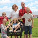 Quebec OYF regional nominees Dominic Drapeau and Celia Neault and their four children – Kelly and Mavrick, 10-year-old twins, Alicia, nine and Liam, seven.
