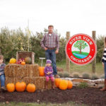 Atlantic region Outstanding Young Farmer nominees Andrew and Jennifer Lovell and their children Robert, 11, and Elise, four.
