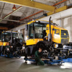Early model Fastracs roll down the assembly line in 1995.