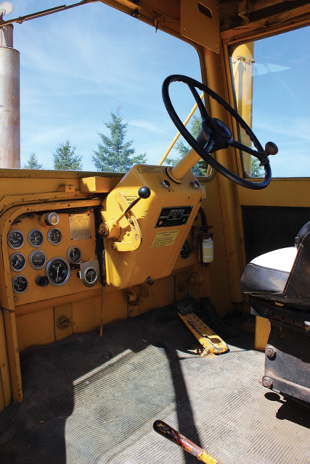 The cab was utilitarian and not very comfortable by today’s standards.