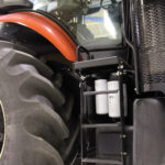 A quick release allows these steps to be folded out of
the way to allow access to oil filters.