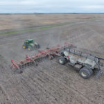 Kris Mayerle took a shot at the 100-bushel canola challenge on his farm, KRM Farms at Tisdale, Sask.