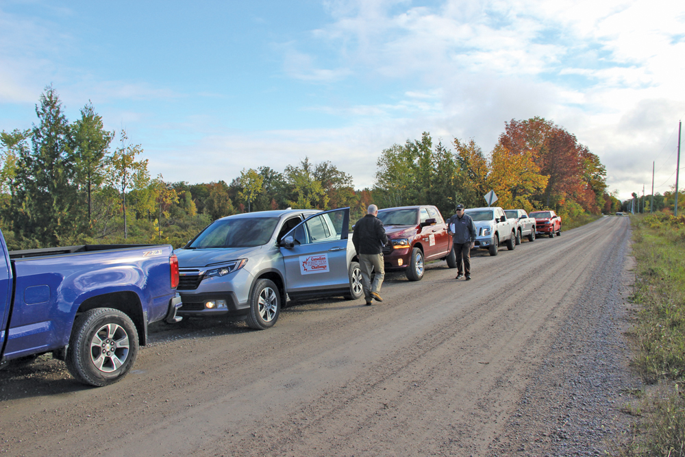 The test course included gravel, pavement and highway portions.
