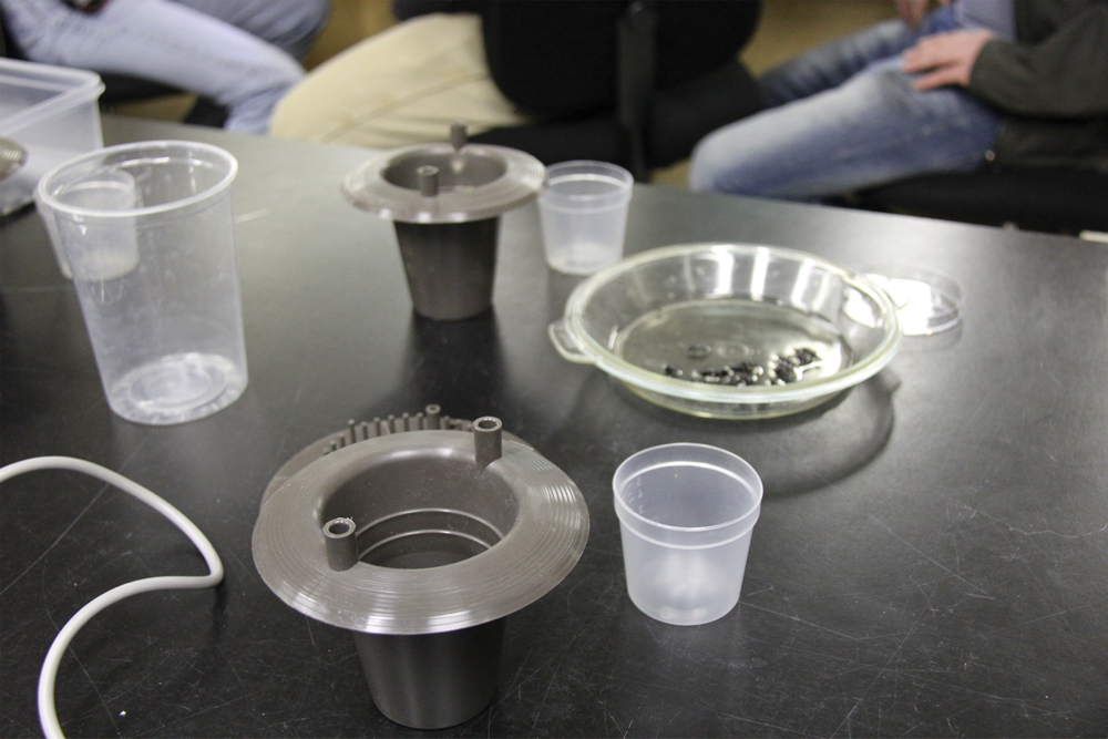 Farmers can buy or make their own beneficial insect trap, to get an idea of how many beneficial beetles are crawling in their fields. Pictured are the components of both a professional and home-made trap.