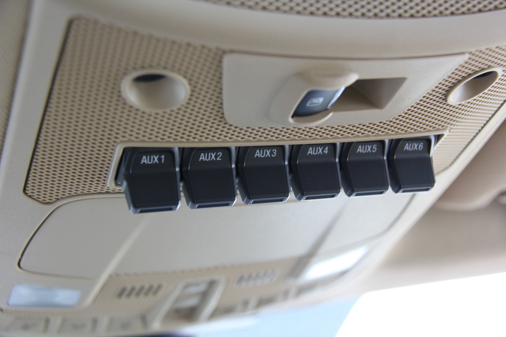 Want to add more lights or electrical add-ons to this truck? These six auxiliary switches are already installed, just wire new components up to them.