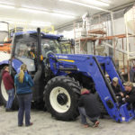 During a training exercise, students hid around a tractor while another student in the cab tried to spot them, most remained unseen. That highlighted the need to do a walk around before starting machinery.