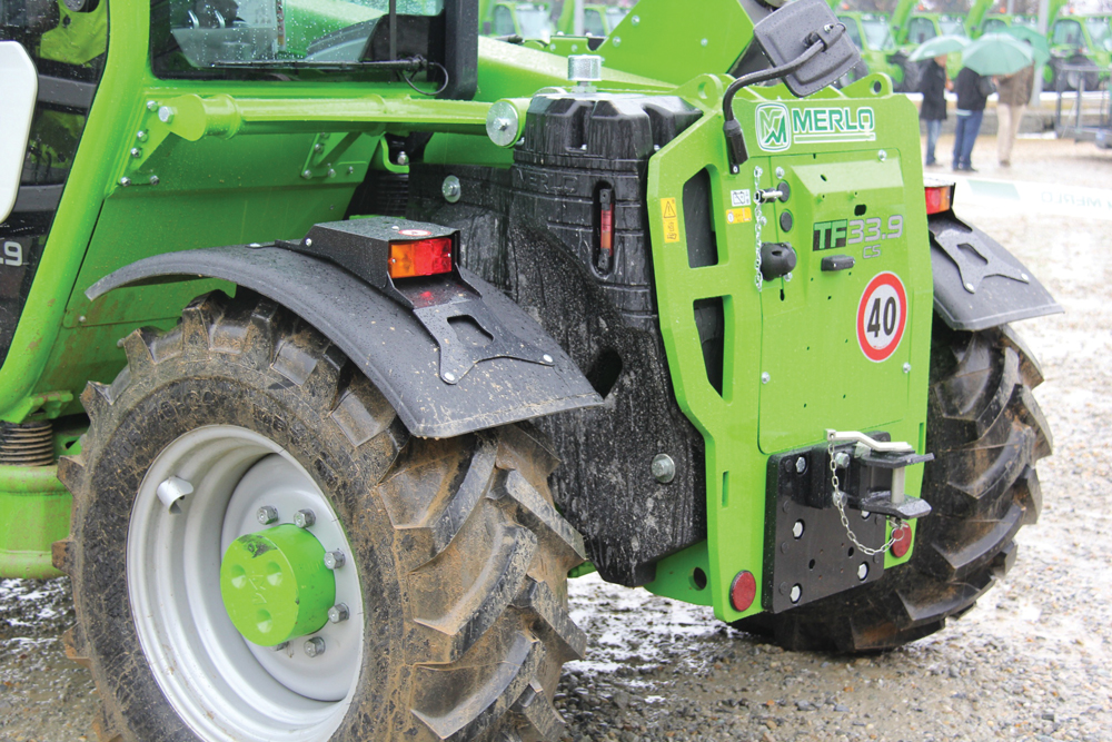 The Turbofarmer has an available rear PTO but not a three-point hitch.  The Multifarmer models offer both.