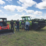 (l to r) Judge Spencer Myers from Ag Dealer, Scott Garvey, Grainews machinery editor, guest judges Jim Latrace and Dave Smith.