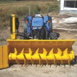 One of the Brown Bear Manufacturing front-mounted compost turner/aerators.