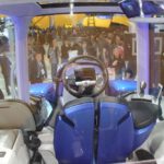 The “Horizon” cab gets a futuristic interior to match the overall body style, and visibility is much improved now that the fuel tanks are no longer built into the B pillars.